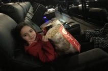 Carlie at the movies